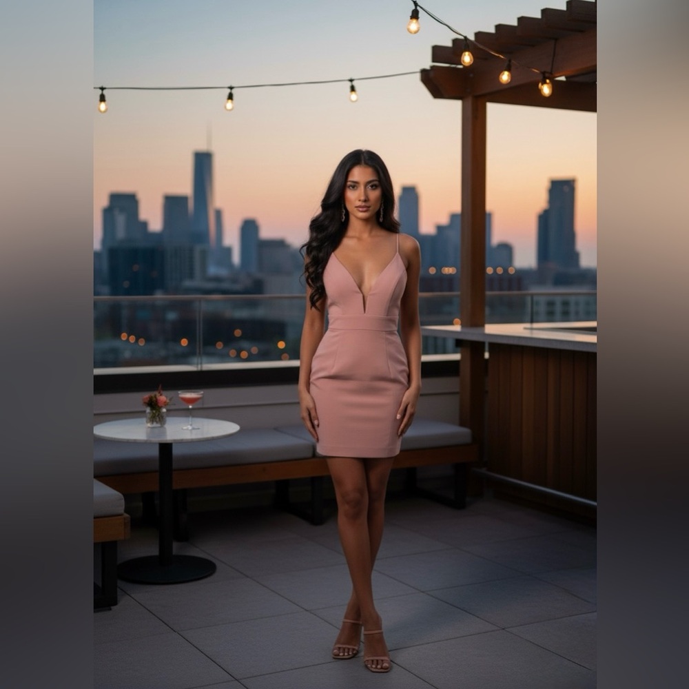 Jovani mini pink dress . Style number JVN29275